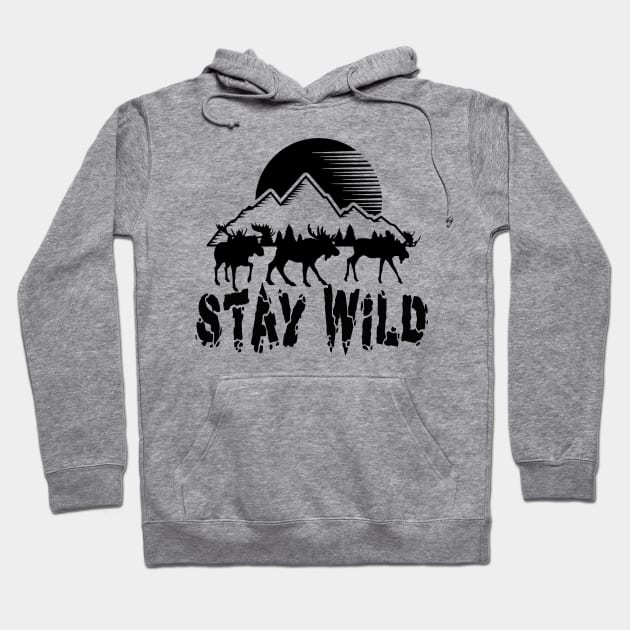 Stay Wild - Adventure hiking, trekking, camping, outdoor Hoodie by The Bombay Brands Pvt Ltd